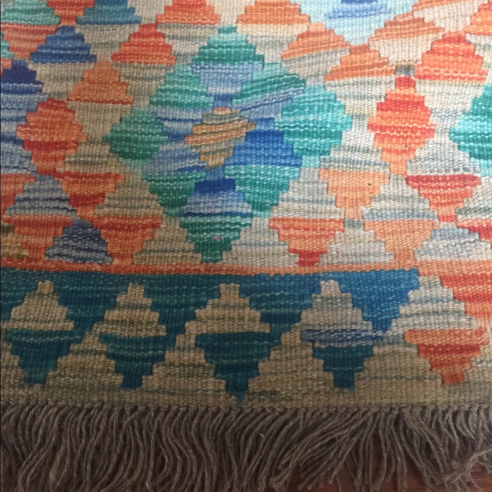 Brand new hand made Afghan rug, Glim, size 60X81